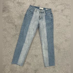 Pacsun Size 23 color block mid-rise jeans